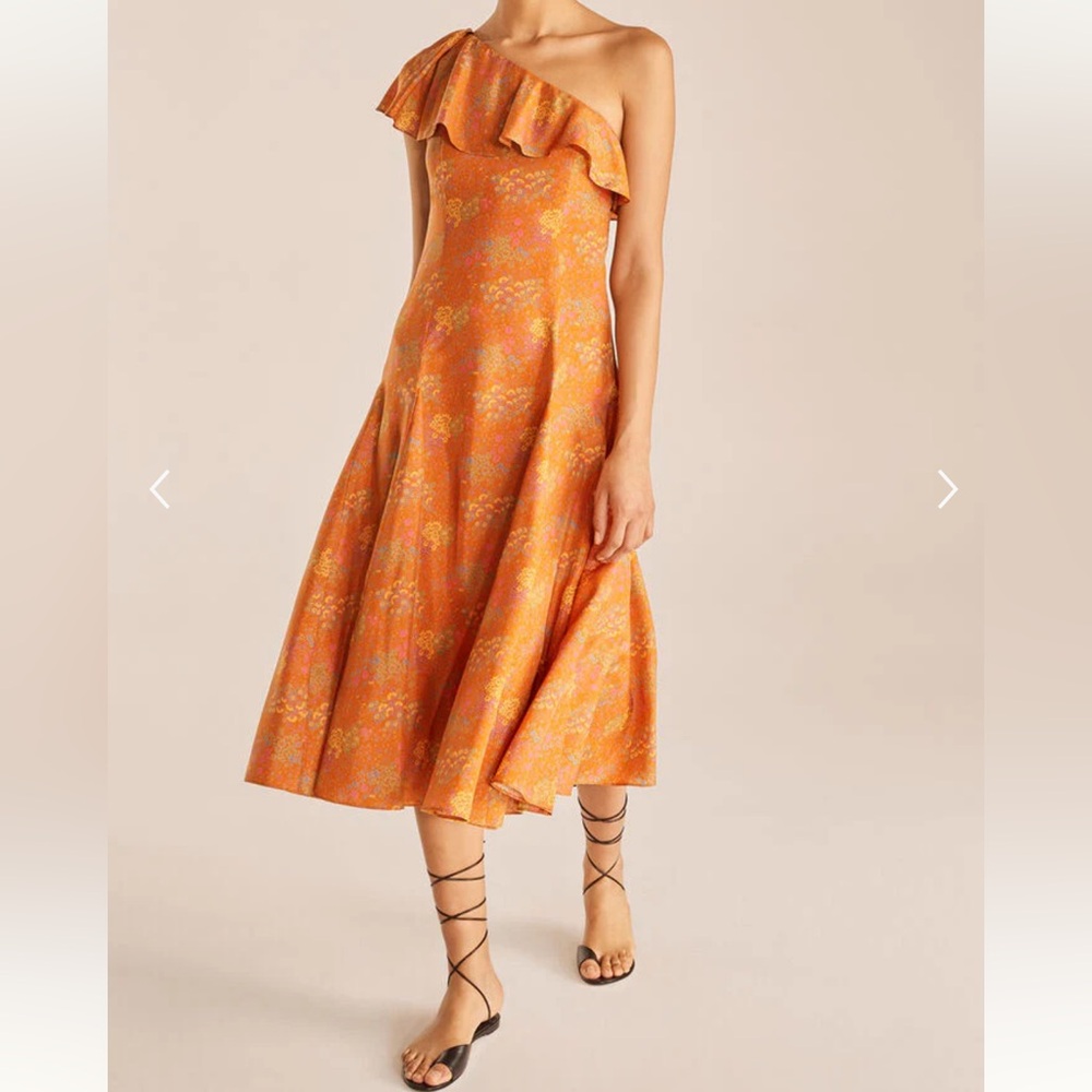 Rebecca Taylor Isabelle One-Shoulder Dress